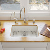Alfi Brand 24" White Sgl Bowl Fireclay Undermount Kitchen Sink AB503UM-W